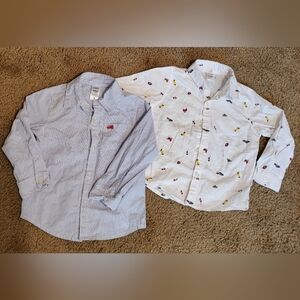 Carter's Button Down Long Sleeve Shirts Cotton Blend
